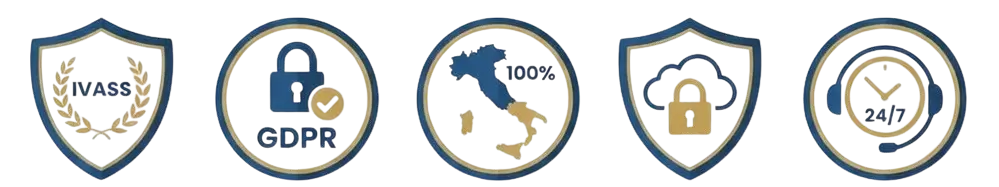Trust Badges - IVASS, GDPR, Sicurezza